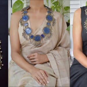 Afghani Kutchi coral embedded necklace