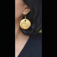 Traditional Newari Nepali chapte sun earrings
