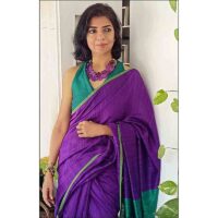 Free form purple dyed quartz necklace