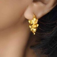 model wearing nepali marwadi hoops