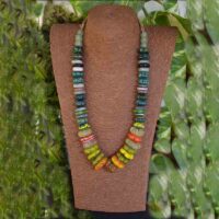 Handmade Murano Glass marbled flower beads