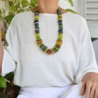 Handmade Murano Glass marbled flower beads