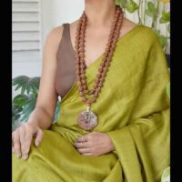 Phoenix eye Buddhachitta meditation beads with Jade pendant