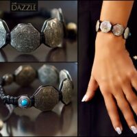 TIBETAN DOUBLE SIDED BRACELET WITH LORD BUDDHA AND THE DOUBLE VAJRA