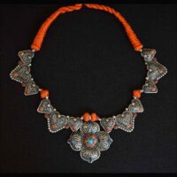 Tibetan Siku Kanthi necklace with Lotus Mandala Pendant