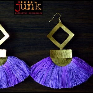 BOHO BRASS TASSEL EARRINGS