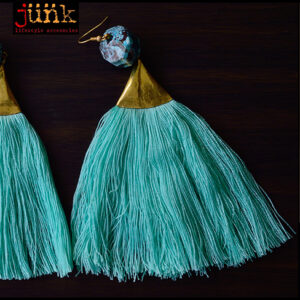 BOHO BRASS TASSEL EARRINGS